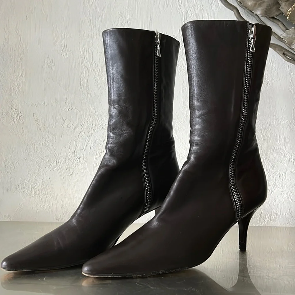 π₯HPπ₯EUC Walter Steiger Handmade Italian Leather boots, Size 38 (71/2 to 8 US) - Picture 3 of 17